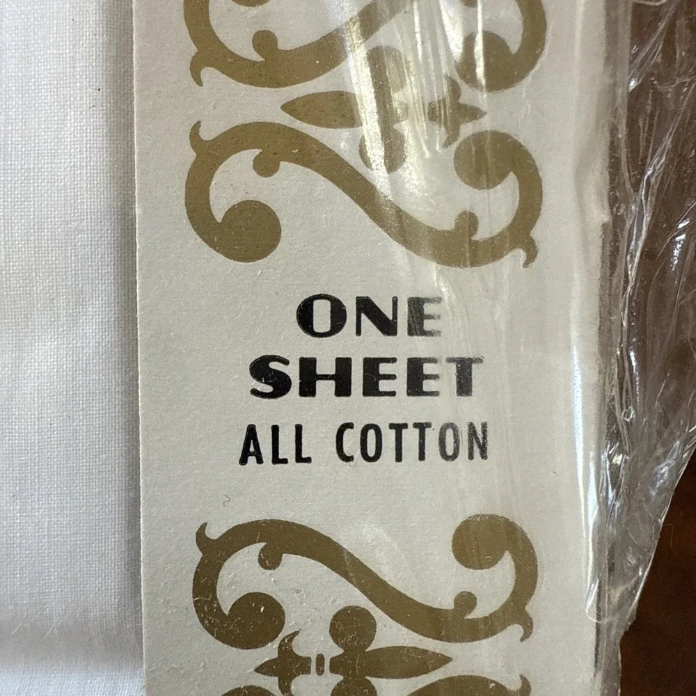 Vintage Cannon Combspun Cotton Percale Double Sheet Fitted And Regular USA READ